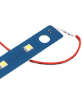 3D Printer Enclosure LED Light directly compatible with AD 5M close-up showing LEDs on blue board with red wiring.