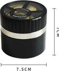Next Level 58mm Coffee Distributor Needle With Solid Black Base Precision Gear Spin Drive For Flawless Espresso Beds Killer Shot Pulls Zero Channeling And Even Extraction Every Time On Repeat, showing black base and dimensions.