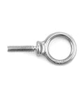 20 Pack 1/4-20 Stainless Steel Eye Bolts, 1-Inch Lifting Rings, Marine Grade Threaded Eyebolts For Hoisting And Machinery, Built To Handle Real-World Loads, Heavy-Duty Shoulder Eyebolts, Corrosion-Resistant, Smooth Threaded, Easy Install close-up view