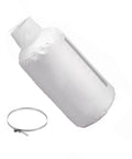 30 Micron Dust Collector Bag With Clamp For 4 Inch Universal Vacuum System Perfect For Table Saw Planer And Woodworking Tools, side view