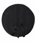 Kickass Shamanic Bodhran Drum Bag With Custom Sublimation Finish, black, padded travel case with adjustable straps.