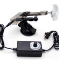 Adjustable Speed Mini Telescopic Linear Actuator with 3V to 24V Power, showing aluminum suction cup and control box