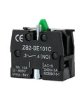 10 Pack Normally Open Contact Block Fits 22 Mm Industrial Push Buttons AC 15 Rated 240 Volt 3 Amp Screw Terminal Auxiliary Module, heavy-duty design.