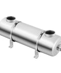 High Performance Pool Heat Exchanger 200kBtu Stainless Steel 304 With One And A Half Inch Ports For Pool Spa Solar Outdoor Boiler And Salt Water Ready