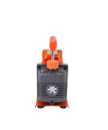 Front view of Slick Heavy Duty Single Stage Vacuum Pump With Direct Drive Motor For Air Conditioning Refrigerant Drain And Hvac Repair Compact Base With Quick Release Oil Valve That Runs Like A Dream.