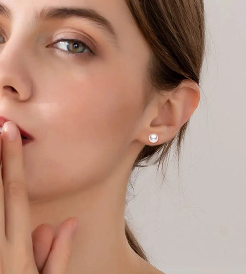 12 Pairs Pearl Stud Earrings Set For Sensitive Ears Hypoallergenic Surgical Steel Round Ball Bead Jewelry With Multiple Sizes For Matching Piercings Everyday Wear Classic Dainty Gift, 3mm pearl stud
