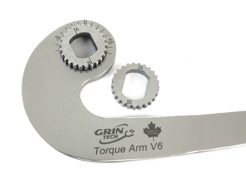 V6 Universal Ebike Torque Arm For Front And Rear Motors Fits 12mm 14mm And 16mm Axles Hardened Insert For Double Spinout Strength Frame Mounted With Hose Clamps Beefy Heavy Duty Stainless Steel Construction, stainless torque arm close-up