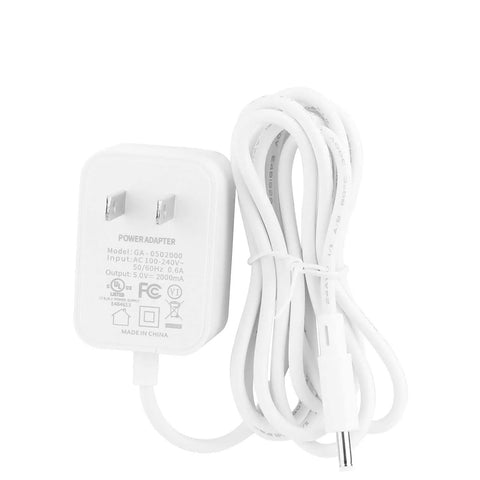 Adapter Power Cord Replacement For Hatch Baby Rest, Rest Plus, And Rest Mini Sound Machine, Barrel Style 5V 2A White AC Charger
