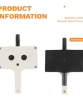 Heavy Duty Multifunctional Wire Puller Handheld Tugger Tool Perfect For Electricians Needing Smooth Cable Feeding In Narrow Spaces, Pipes And Underground Areas To Save Time On Residential Or Commercial Jobs. Front and back view of metal and plastic tool.