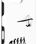 Hang Gliding Case For Phones With Funny Hang Glider Art Ideal Gift For Men Women Hang Glider Lovers And Air Sports Fans Cool Outdoor Flying Gear For Birthdays And Christmas, featuring evolution hang glider design.