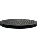 Side view of black 2 Pack 12 Inch Heavy Duty Rotating Display Stand With 360 Degree Spin And Steel Ball Bearings Lazy Susan