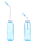 Two blue Big Capacity Portable Bidet Bottles With Retractable Nozzle 560 Ml 18 Oz for personal hygiene, shown side by side