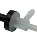 GM Genuine Parts vacuum check valve; gray plastic body with black mounting flange