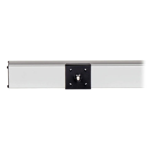 Side view of Heavy Duty 12 Outlet Surge Protector Power Strip With 15 Foot Cord, Metal Enclosure, 2400W 120V 20A, Resettable Breaker, UL Listed.