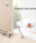 9 Inch Rotatable Locking Folding Lid Support Hinges 1 Pair for Cabinets and Wooden Toy Boxes Durable Steel Silver Hinge Installed