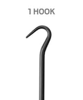 Close-up of 45-degree hook pick from Blunt Pick And Hook Set Five-Piece For Precision Mechanical Work With Straight, 45-Degree, 90-Degree, 130-Degree And Compound Picks, 0.040 Inch Tips, Pro Grade Tools Made In USA.