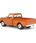 Chevy 1967 CK Pickup Truck Copper Orange Metallic Stacey David's Copperhead One Sixty Four Scale Diecast Model Car rear view