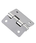 Heavy Duty Stainless Steel Door Hinges With Two Ball Bearings For Quiet, Smooth Opening And Closing In Mechanical Equipment, Electric Panels And Industrial Enclosures, Weather Resistant, Flat Profile With Rounded Corner Design, silver hinge
