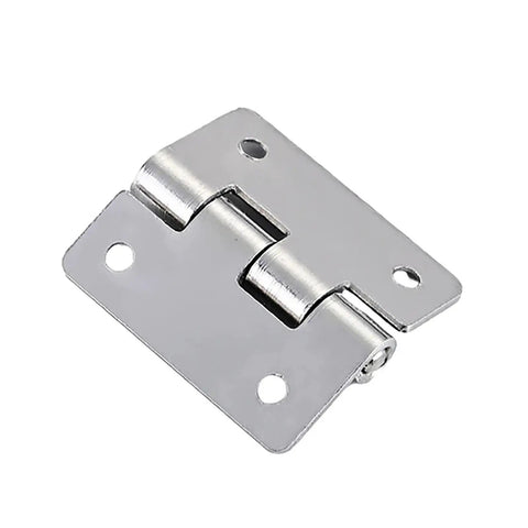 Heavy Duty Stainless Steel Door Hinges With Two Ball Bearings For Quiet, Smooth Opening And Closing In Mechanical Equipment, Electric Panels And Industrial Enclosures, Weather Resistant, Flat Profile With Rounded Corner Design, silver hinge
