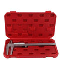 Inner Vernier Caliper 9 To 150 mm Range For Inner Hole Measurement in red carrying case