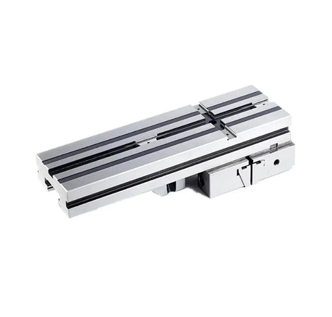 6 Inch Rock Solid Machine Vise With Precision Hardened Steel Flat Jaws For CNC Milling And Lathe Workholding side view of the flat jaws.