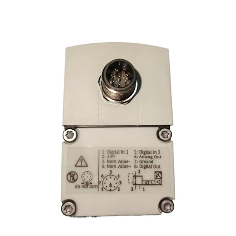 ZGHQHCDRH electric proportional valve, front view, gray housing with 8-pin circular connector, VPPM-6L-L-1-G18-0L6H-A4P-S1, Amazon.