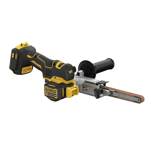 20V Max XR Cordless Bandfile Belt Sander Bare Tool Only With Brushless Motor, 5600 RPM, 700 MWO, 104 Degree Swivel Arm shown