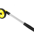 Saluaqui Distance Measuring Wheel Wheel Measure WS 202 C2 Handle with yellow wheel and aluminum handle for accurate measuring.