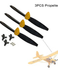 A160 J3 RC Plane Propellers Set With Screws Replacement Spares For RC Airplane Durable 12.6 Centimeter Propeller Blades Easy Install visible