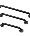 Built Different Matte Black Grab Bar Bundle Three Piece Set ADA compliant heavy-duty bars, perfect for bathrooms and restrooms.