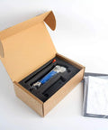 Side Exhaust Granite Air Wet Polisher With Backup Pad For Excellent Stone Polishing Performance Low Vibration And Noise Makes Your Job A Total Breeze With Reversible Handle And Muffler Included Max Speed Four Thousand Five Hundred Rpm in open packaging