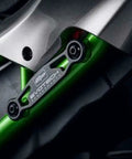 Premium Z H2 Performance Exhaust Hanger And Passenger Blanking Kit For 2020 Plus Models Made From CNC Machined Aircraft Aluminum Direct OEM Fitment Replacement Pillion Peg For Your Ride on green motorcycle frame