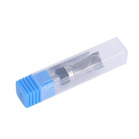 Heavy Duty Compression Flush Trim Router Bit With 1/4 Inch Solid Carbide Shank in protective case for precise plywood cuts