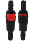 Two-Pack Hydration System Quick Disconnects For One Quarter Inch Drink Tubing shown with secure fit design