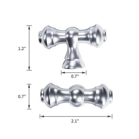 Polished Chrome Cabinet Knobs 10 Pack For Cabinets And Drawers Dresser Hardware Zinc Alloy Pulls Smooth Touch Easy Install