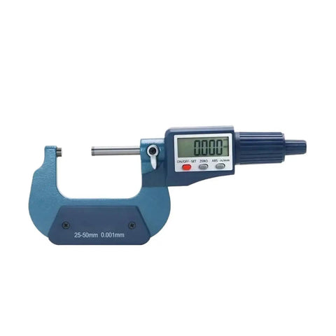 75-100mm Digital Outside Micrometer 0.001mm showing digital display and adjustable spindle for precise measurements.