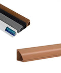 Sturdy Pvc Cord Raceway Floor Wall Wire Management Channel in brown, black, white, and grey for home or office use.