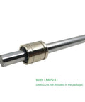 2 Pack 8mm X 450mm Linear Motion Rod Shaft Guide Chrome Plated Case Hardened For Smooth CNC Motion High Precision H8 Tolerance Chamfered Ends For Easy Installation Durable Steel Build with LM8SUU