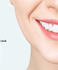 Dental Mirror With LED Light For Easy Teeth Inspection, Anti Fog Mouth Mirror For Home Dental Care next to smiling mouth