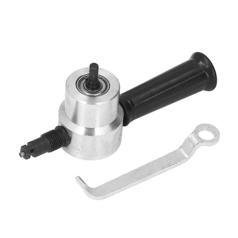Beast Dual Head Metal Nibbler Drill Attachment For Aluminum And Steel Sheets with wrench, compact nibbler cutter