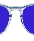 Top Tier Sodium Flare Blocking Safety Glasses Built Tough With Slick Purple Polycarbonate Lenses, front view showcasing vivid lenses.
