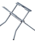 Heavy Duty Table Saw Stand With 350 Pound Load Capacity, foldable metal stand showcasing adjustable features and sturdy legs.
