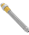Heavy Duty Vacuum Pad Industrial Manipulator Clamp Adaptor Fitting G1/4 with a silver spring body and yellow threaded connection.