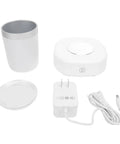 Game Changing Smart Temperature Control Coffee Mug With Blast Cooling And Rapid Heating 380 ML Capacity with charger and lid.