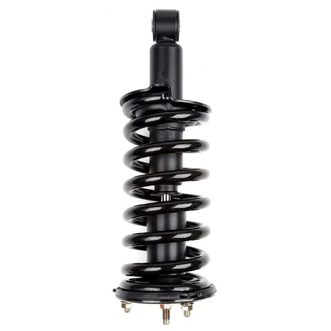 Front Strut Spring Assembly And All In One Suspension Kit With Tie Rod End Stabilizer Bar Link Control Arm And Ball Joint For Infiniti QX56 2004 Through 2010 Replacement black steel coil spring strut