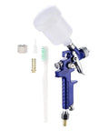 Lightweight Aluminum HVLP Paint Sprayer Gun With 0.8 Mm Nozzle And Built In Mix Cup No Sweat Cleanup Compact handheld air tool components.
