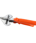 Five Degree Corner Line Sealing Scissors with orange handle showing precision steel blade for trim work