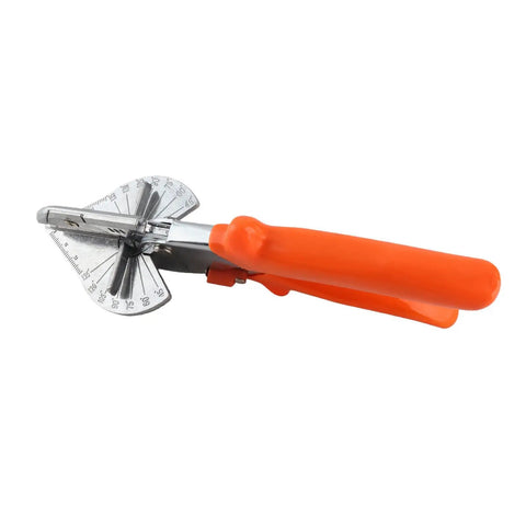 Five Degree Corner Line Sealing Scissors with orange handle showing precision steel blade for trim work