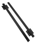 Beefy Heavy Duty Ball Bearing Drawer Slides Runner Tracks 2 Section Durable Black 650mm Long By 35mm Wide Cabinets Rvs Trucks Home Renovation And Heavy Load Drawers Garage Basement Workshop Storage Upgrade Set Up, black steel slide pair