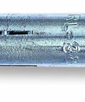 RL 38 Three Eighth Inch Lipless Drop In Anchor Multi Set Internally Threaded Steel Shell, side view showing threading